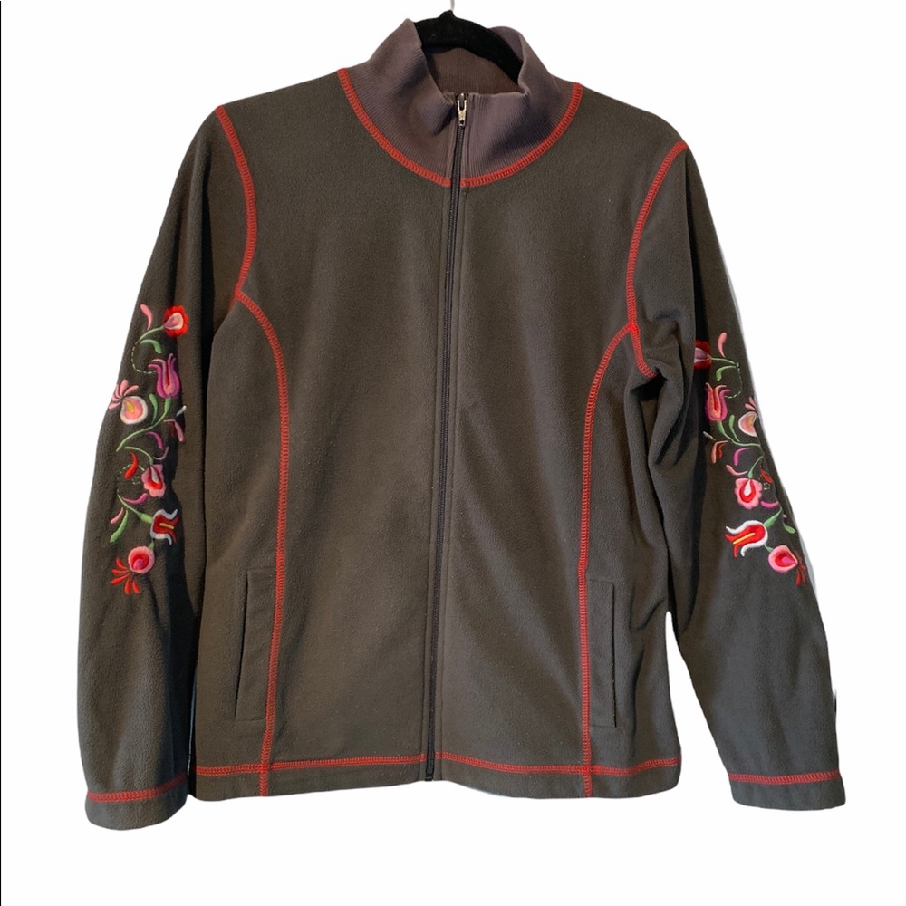 Sundance Gray Embroidered Sweatshirt